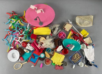 Group of Vintage Barbie and Ken Fashion Doll Accessories