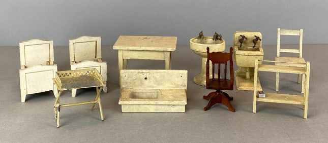 Group of Antique Miniature Doll Furniture