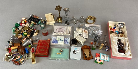 Group of Vintage Miniatures and Doll Accessories