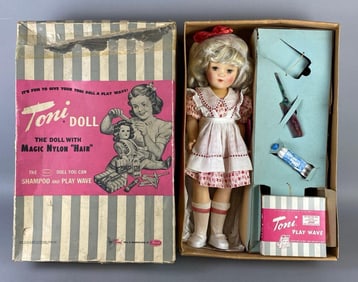 Vintage Ideal Toni P-92 Blonde Doll with Original Box