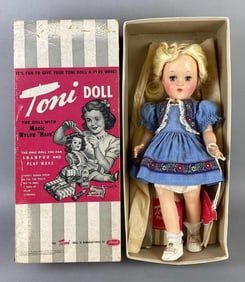 Vintage Ideal Toni P-90 Blonde Doll with Original Box