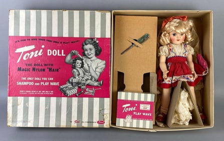 Vintage Ideal Toni P-91 Blonde Doll with Original Box