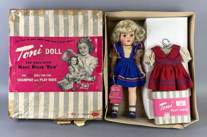 Vintage Ideal Toni P-91 Blonde Doll with Original Box