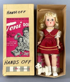 Vintage Ideal Toni P-90 Blonde Doll with Original Box