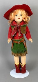 Vintage Ideal Toni P-91 Strawberry Blonde Cowgirl Doll