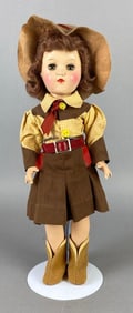 Vintage Ideal Toni P-90 Brunette Cowgirl Doll