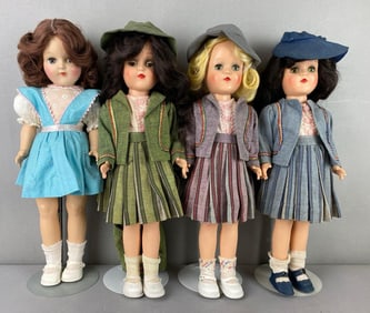 Group of 4 Vintage Ideal Toni P91 Dolls