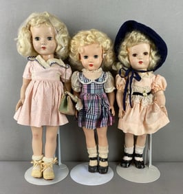Group of 3 Vintage Effanbee Blonde Dolls