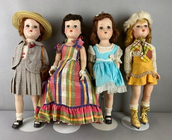 Group of 4 Vintage Arranbee Nanette Dolls