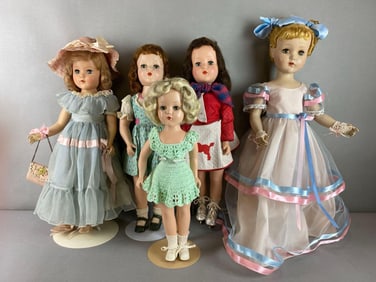 Group of 5 Vintage Arranbee Nanette Dolls