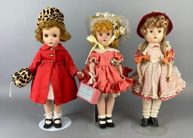 Group of 3 Vintage Madame Alexander Dolls