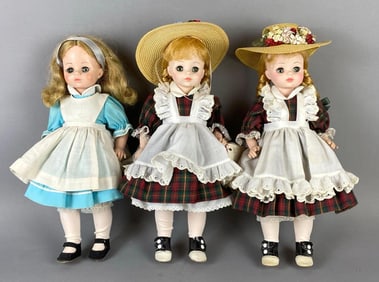 Group of 3 Vintage Madame Alexander Character Dolls