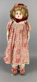 Antique Composite and Cloth Doll