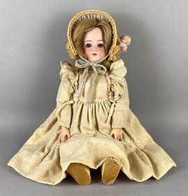 Antique Porcelain and Composite Blonde Doll