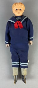 Antique German Celluloid and Cloth Sailor Doll