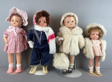 Group of Vintage Effanbee Patsy Ann Plastic Dolls