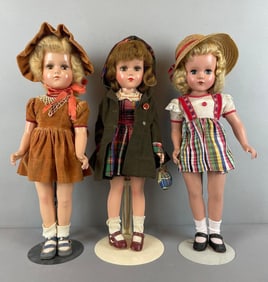 Group of Vintage R and B Plastic Dolls