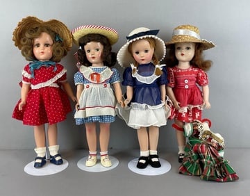 Group of Vintage Plastic Dolls