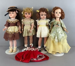 Group of Vintage R and B Plastic Dolls