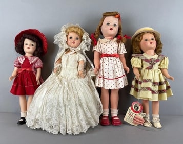 Group of Vintage Plastic Dolls