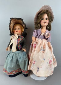 Group of 2 Vintage Plastic Dolls