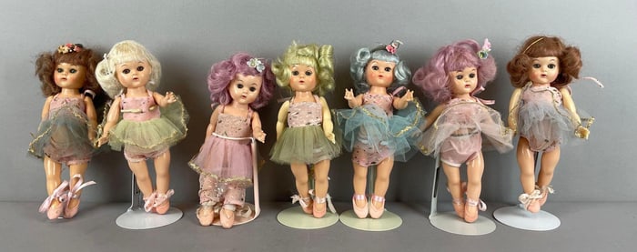 Group of Vintage Virga Lollipop Plastic Dolls