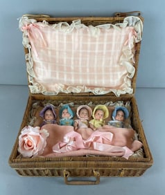 Set of Vintage Madame Alexander Dionne Quintuplet Dolls