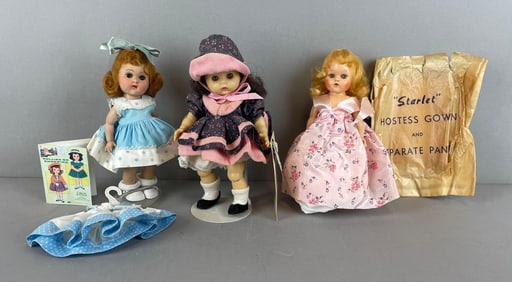 Group of Vintage Plastic Dolls