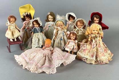 Group of Nancy Ann Storybook Dolls and More