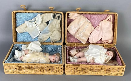 Group of 2 Lawton Doll Company Baby Boutique Porcelain Baby Dolls
