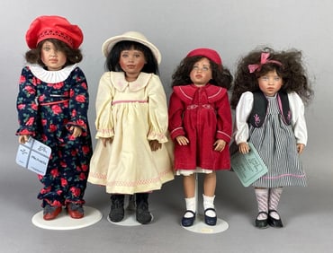 Group of 4 Kish and Co. Dolls