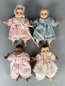 Group of 4 Paulinettes Bean Bag Baby Dolls