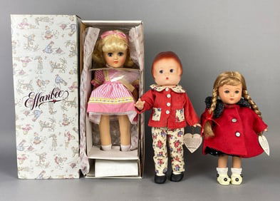 Group of 3 Effanbee Plastic Dolls