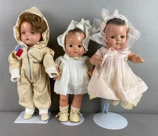 Group of 3 Vintage Dolls