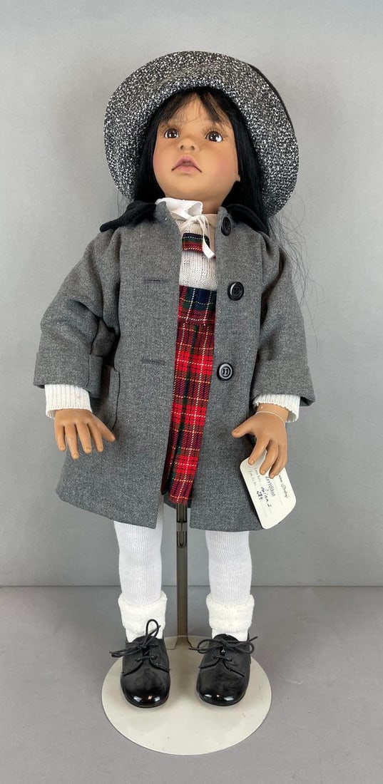 Limited Edition Luna Babys Lina Doll: Numbered 284, includes stand, measures 24 1/2 inches