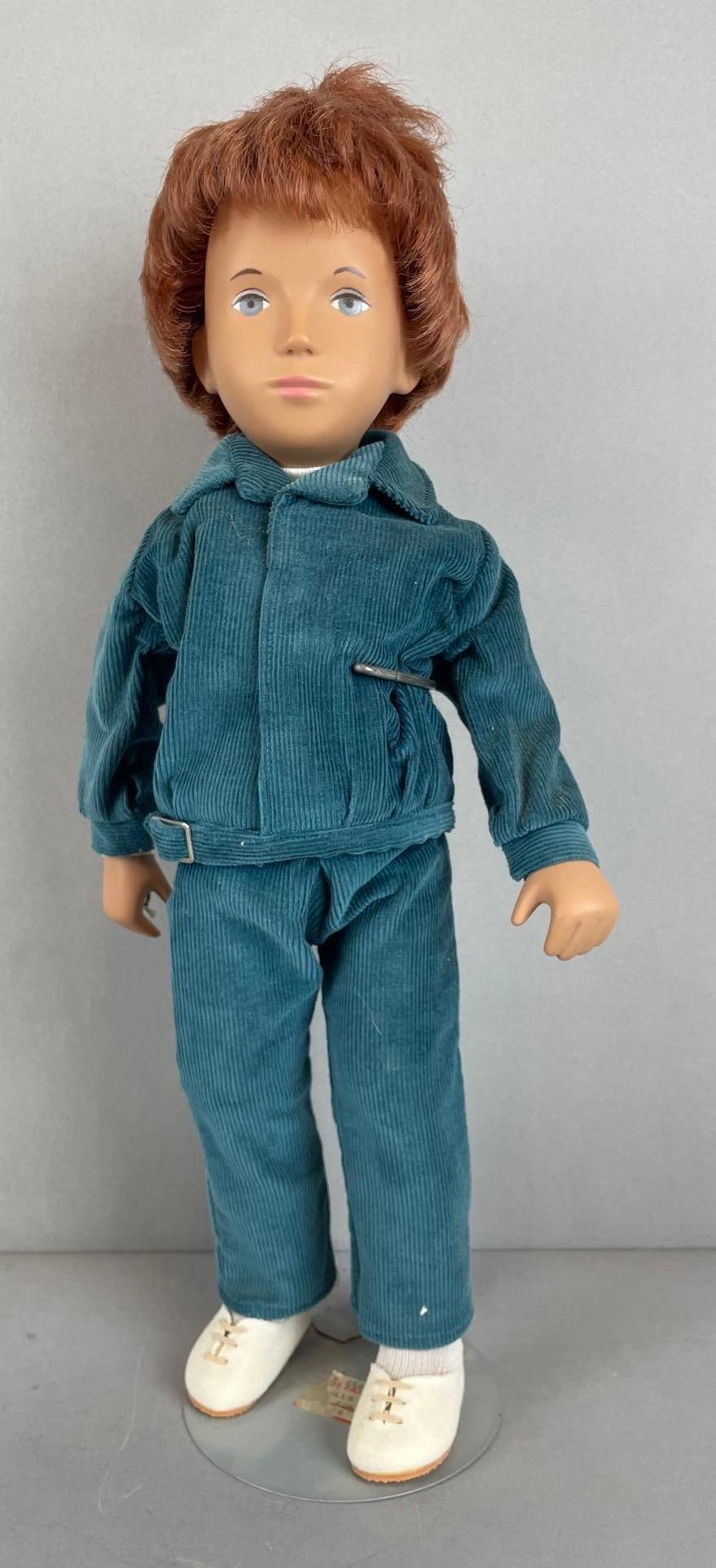 Vintage Sasha Vinyl Doll: With tag, measures 17 inches