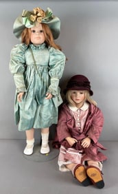 Group of 2 Waltershausen Vinyl Dolls