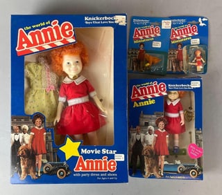 Group of Knickerbocker The World of Annie Figures