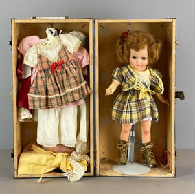 Vintage Rollerskating Baby Doll With Accessories