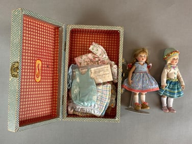 Group of 2 Kish and Company Baby Dolls and Accessories