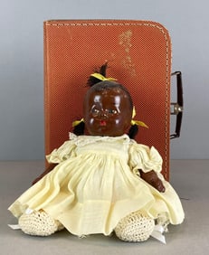 Vintage Composite Baby Doll with Accessories