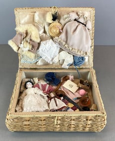Vintage Porcelain and Bisque Doll Set