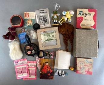 Group of Assorted Vintage Doll Items