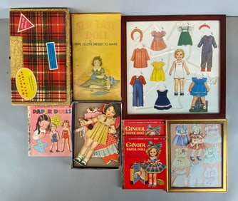 Group of Assorted Paper Dolls Items and More