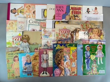Group of Vintage Paper Dolls and More