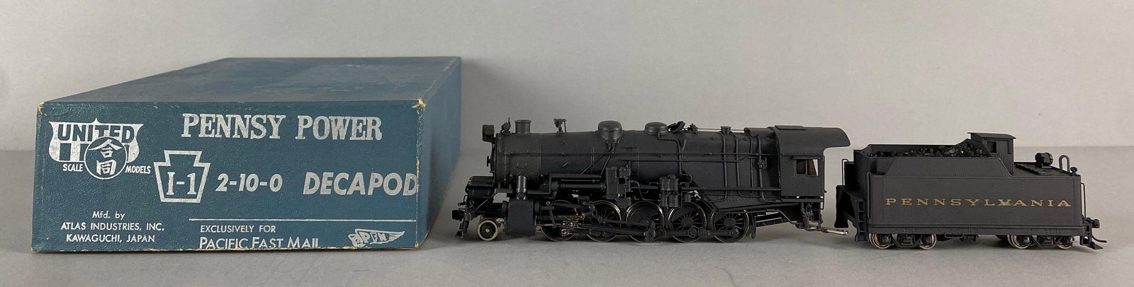 United Brass HO Scale Pennsy Power 2-10-0 PRR Locomotive and Tender (1 of 6)