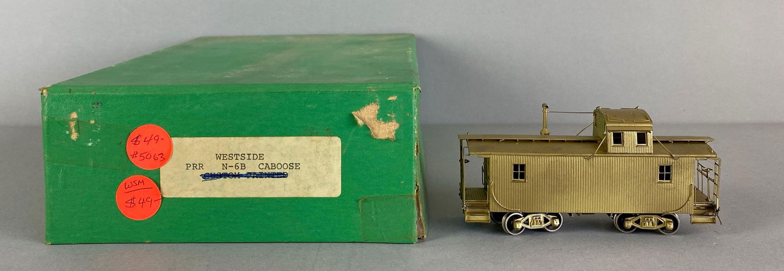 Brass HO Scale PRR N-6B Caboose (1 of 7)
