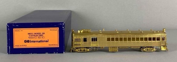 GHB International Brass HO Scale Brill Model 250 Railcar