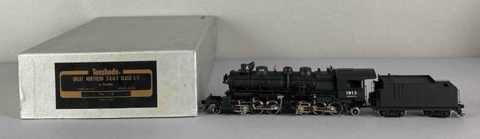 Tenshodo Brass HO Scale 2-6-6-2 GN Locomotive and Tender