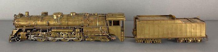 United Brass HO Scale 4-8-4 Locomotive and Tender